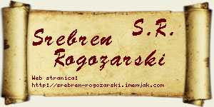 Srebren Rogožarski vizit kartica